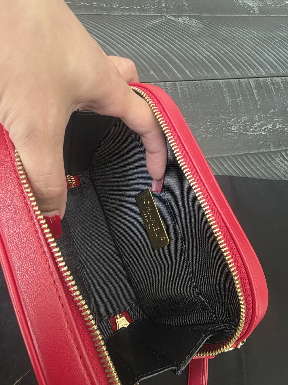 Chanel Red CC Camera Bag